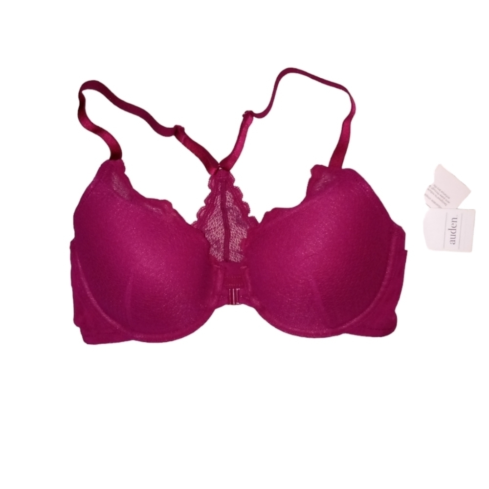 NWT Auden Lightly Lined Demi Coverage Racerback Bra